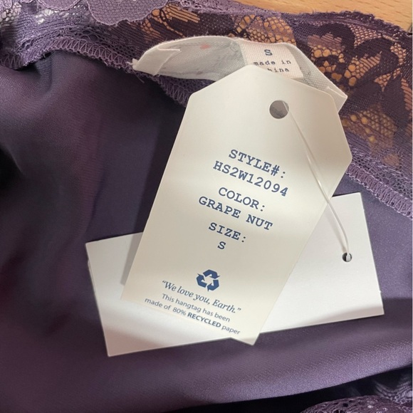 Hippie Rose Juniors' Lace-Trim Satin Camisole in Purple Sizes Small and large - Picture 5 of 7